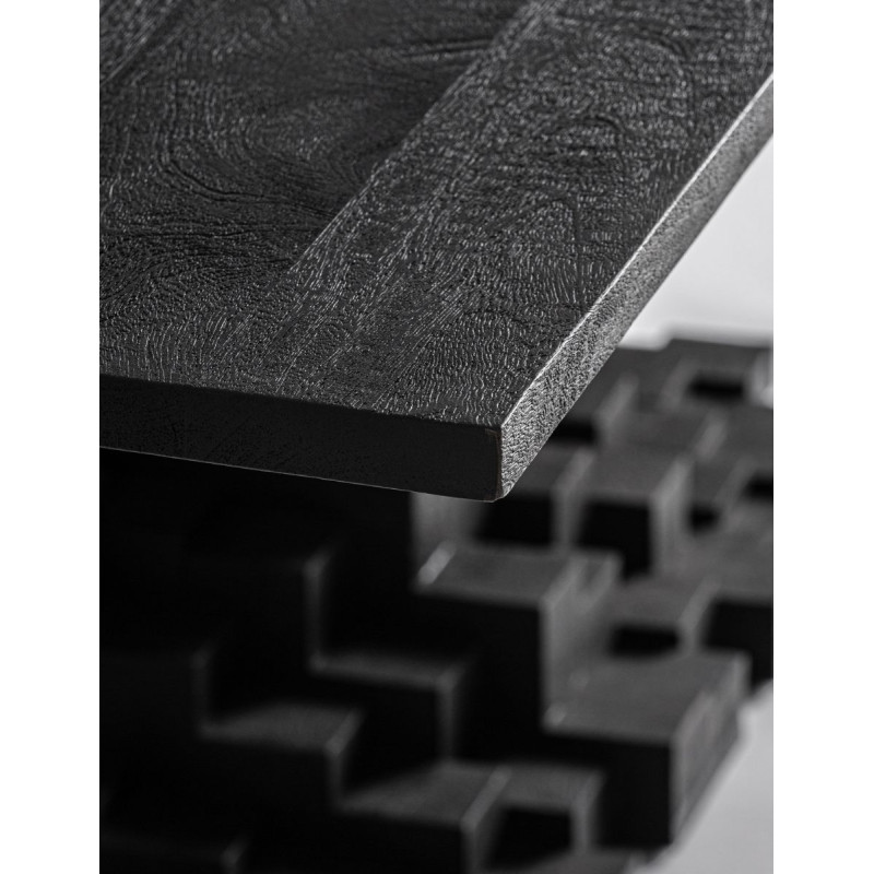 Mesa Comedor Pètria Negra de Madera de Mango - Montiel