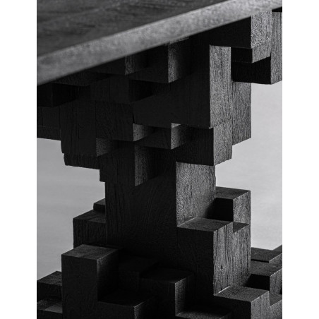 Mesa Comedor Pètria Negra de Madera de Mango - Montiel