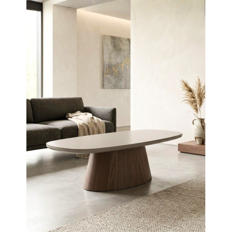 Mesa Auxiliar Bionaz 140x60 cm. Ovalada - Montiel