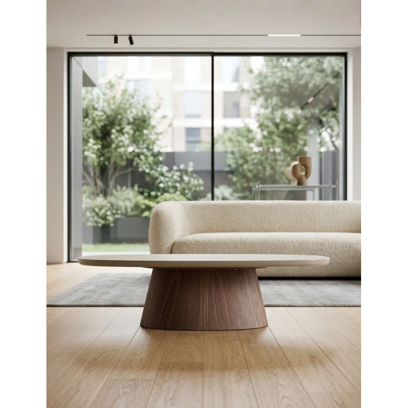 Mesa Auxiliar Bionaz 140x60 cm. Ovalada - Montiel