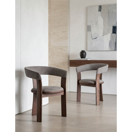 Silla Devillac 3 Patas Madera de Fresno Nogal - Montiel