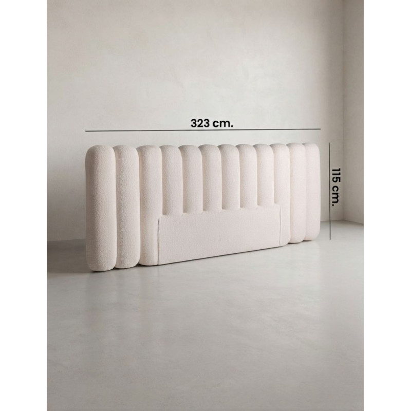 Cabecero Mier para Dormitorio 323x115 cm. Beige - Montiel