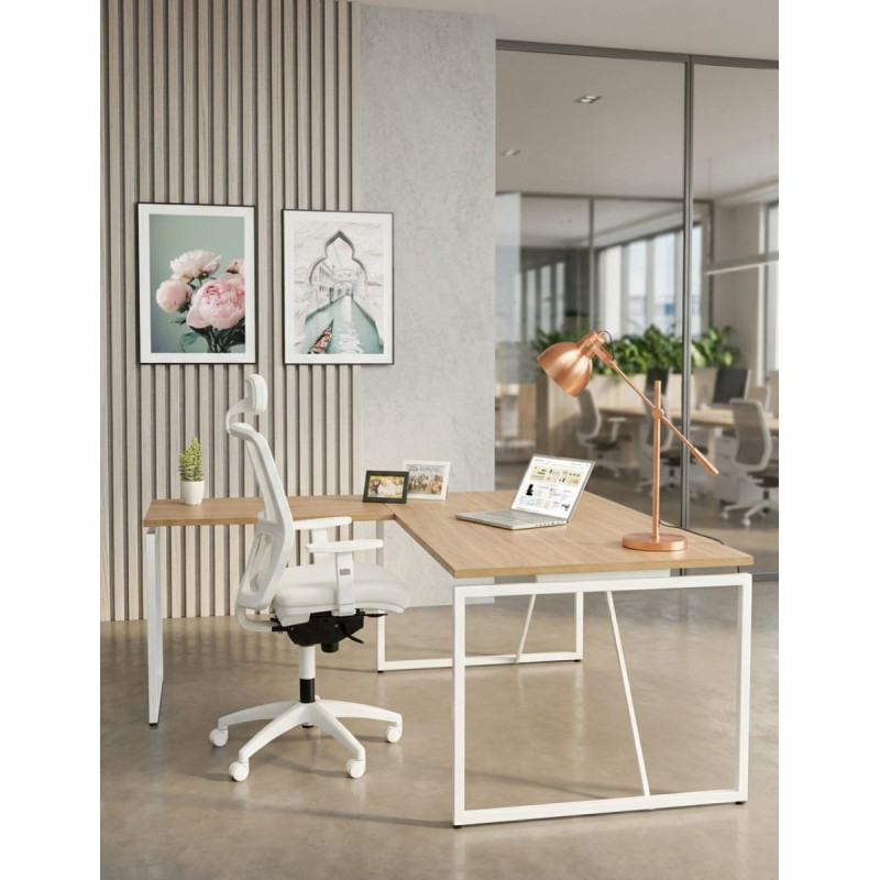 ▷ Mesa de Dirección en L  Daven de Kunna - Montiel