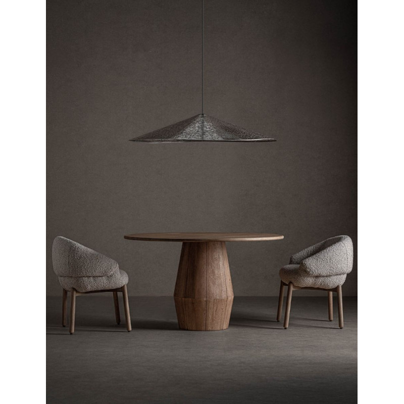 Mesa Reuniones Jacquard de Madera Ø130 cm. - Montiel