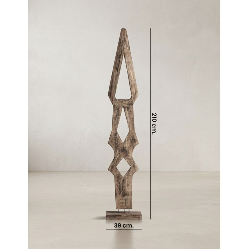Figura de Decoración Teran en Madera Marrón - Montiel