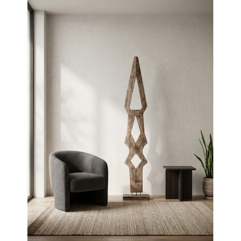 Figura de Decoración Teran en Madera Marrón - Montiel