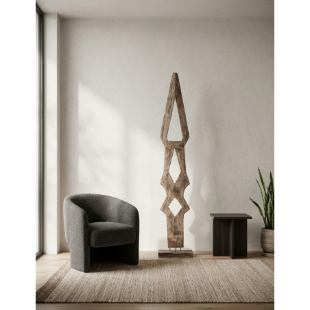 Figura de Decoración Teran en Madera Marrón - Montiel