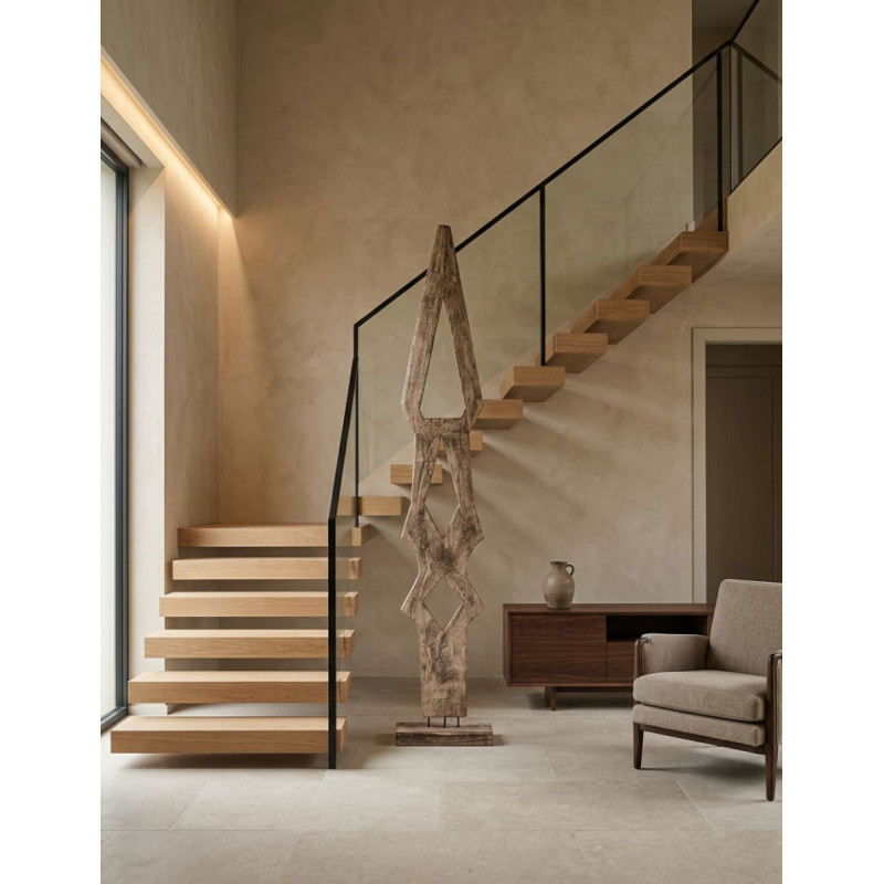 Figura de Decoración Teran en Madera Marrón - Montiel
