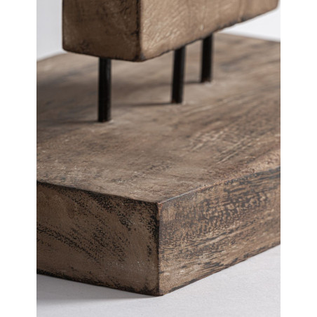 Figura de Decoración Teran en Madera Marrón - Montiel