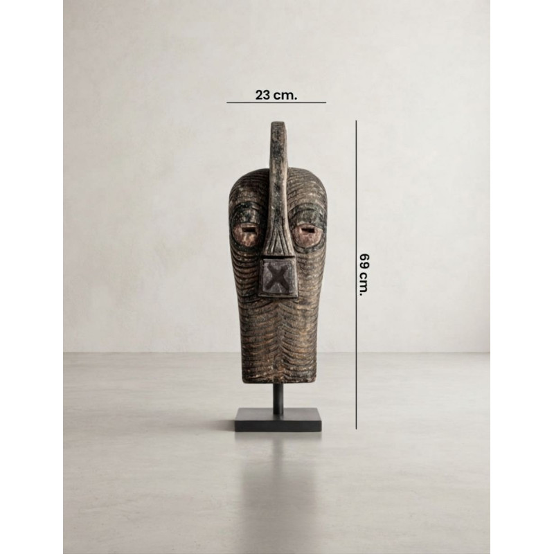 Figura Artesanal Plik de Decoración Madera Marrón - Montiel