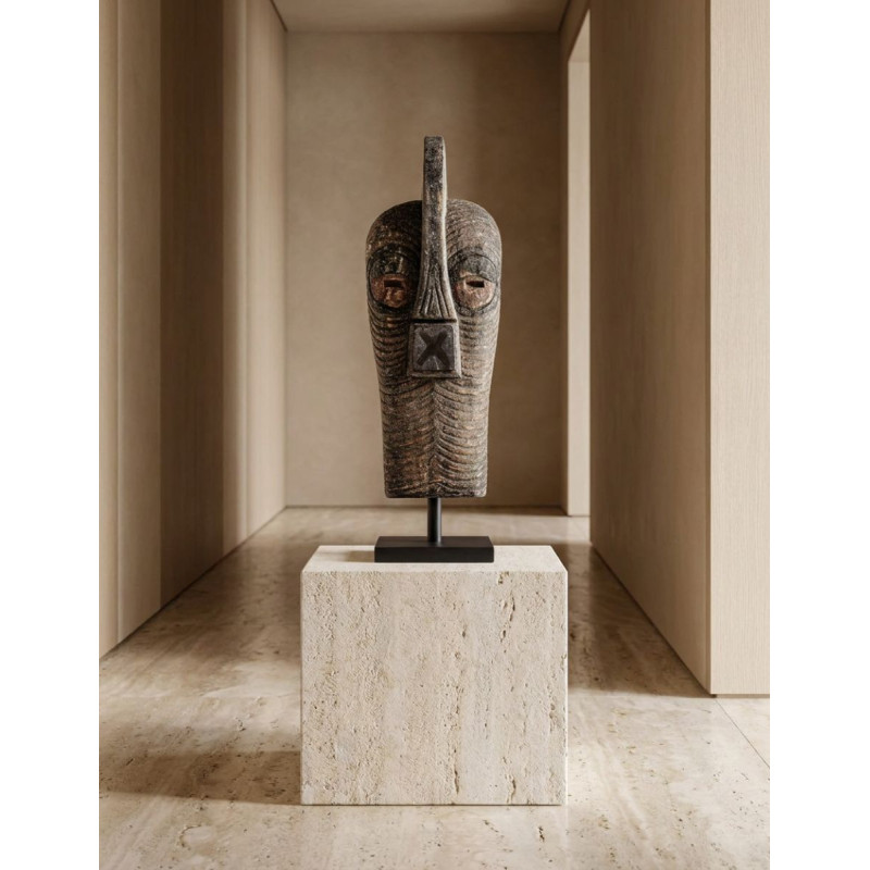 Figura Artesanal Plik de Decoración Madera Marrón - Montiel