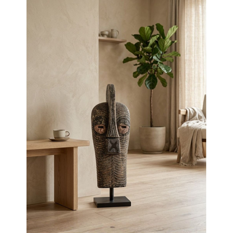 Figura Artesanal Plik de Decoración Madera Marrón - Montiel