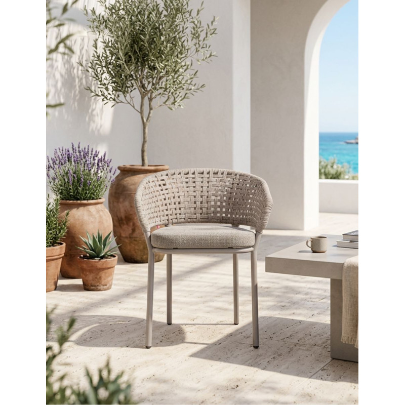 Silla de Exterior Lenk Acabado Topo - Montiel