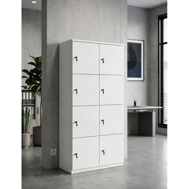 Taquilla Blanca 8 Puertas Steelcase - Montiel