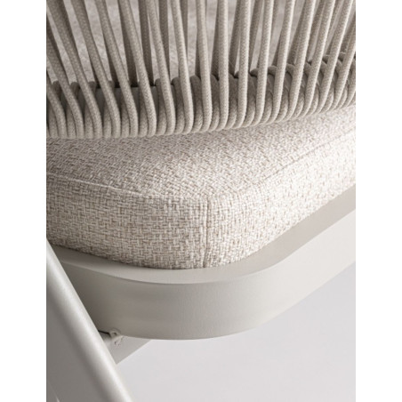 Silla de Exterior Tegna Gris y Marfil - Montiel