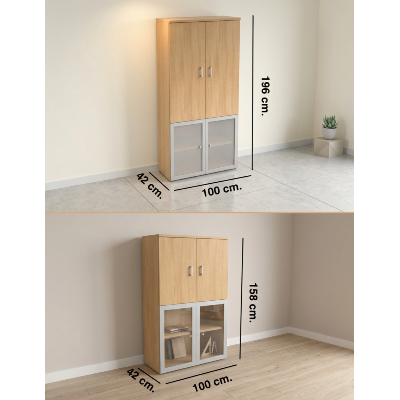 Armario T9 Puertas Vidrio de Mobel Linea - Montiel