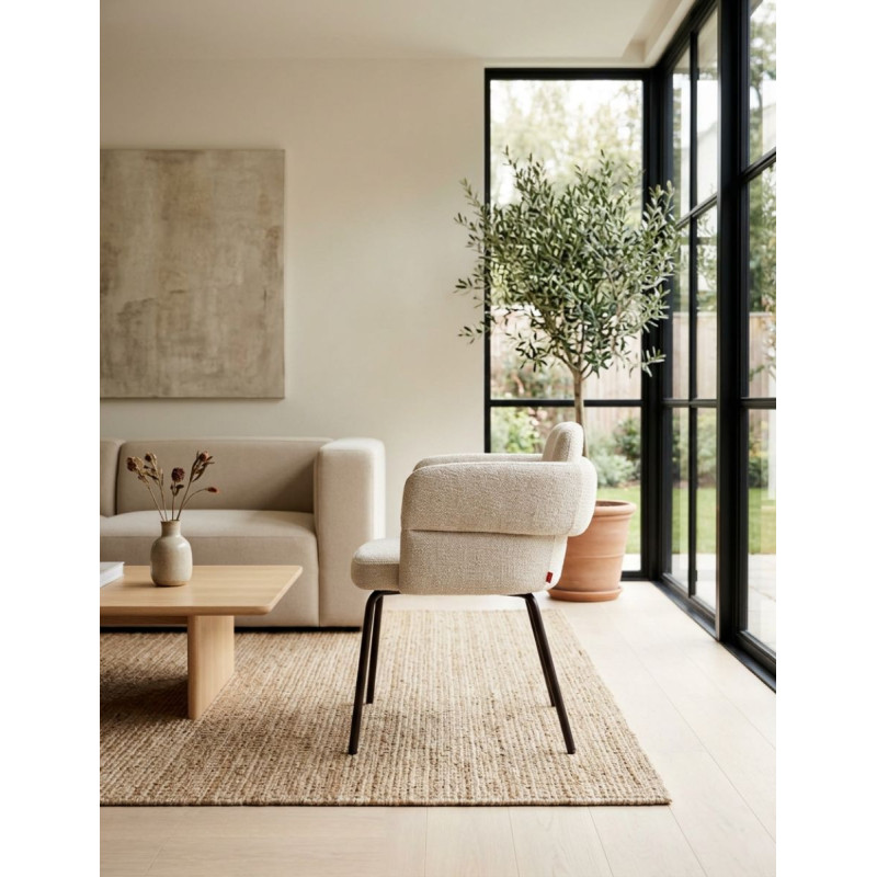 Silla Laven de Comedor Color Crema - Montiel