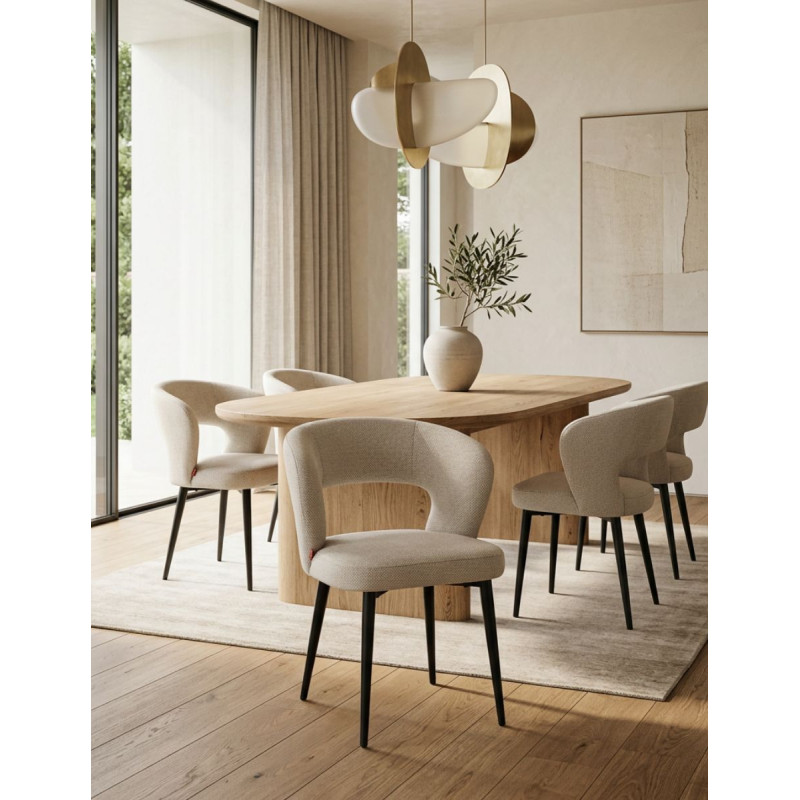 Sillas Flagnac de Comedor Color Beige - Montiel