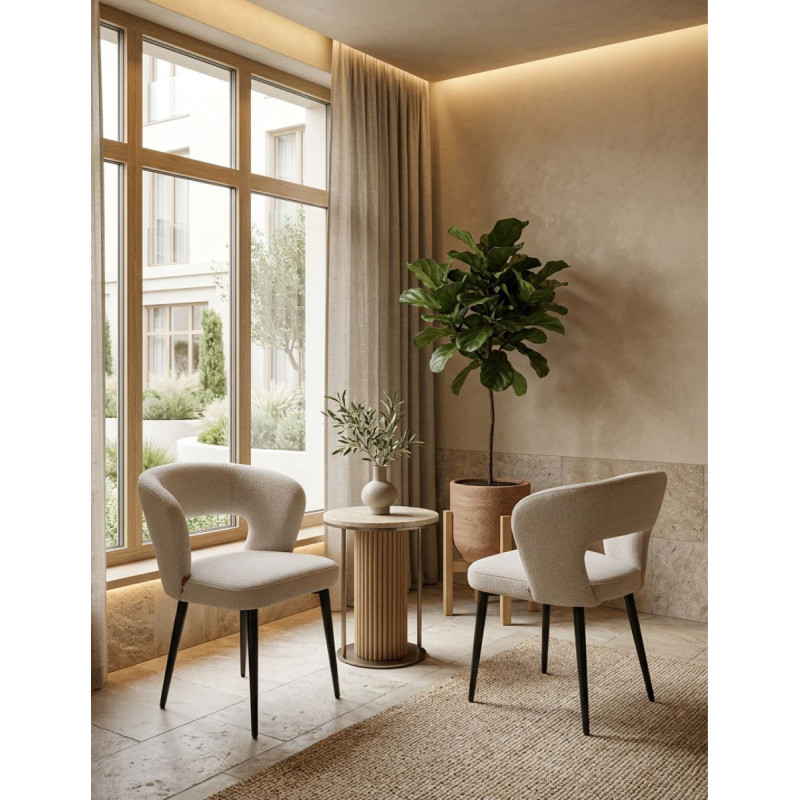 Sillas Flagnac de Comedor Color Beige - Montiel