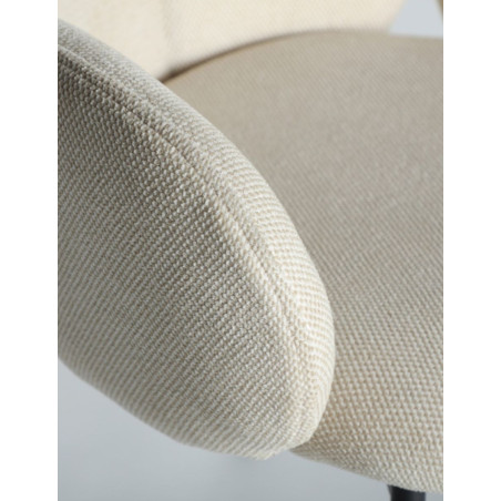Silla Comedor Brugnac Tapizada en Crema - Montiel