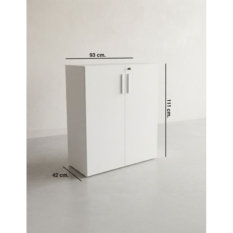 Armario Oficina Blanco 111x93 cm. de Steelcase - Montiel