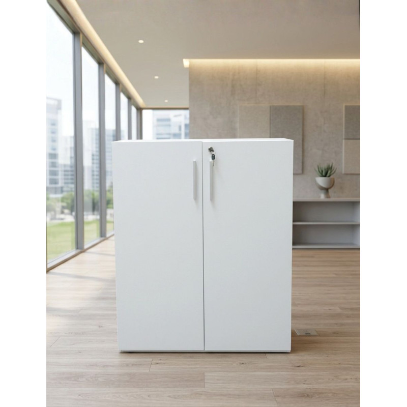 Armario Oficina Blanco 111x93 cm. de Steelcase - Montiel