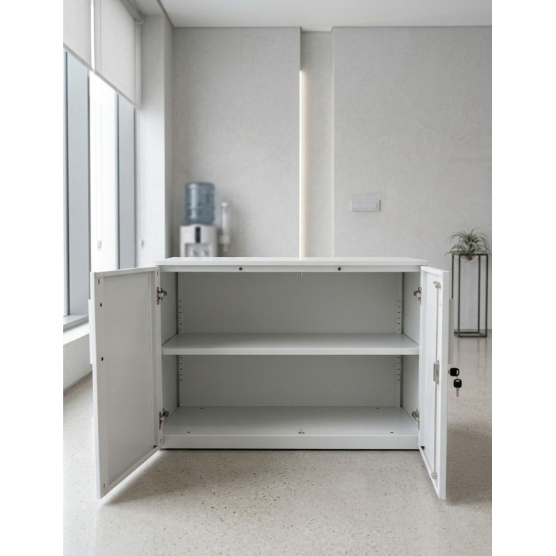 Armario Oficina Blanco Bajo de Steelcase - Montiel
