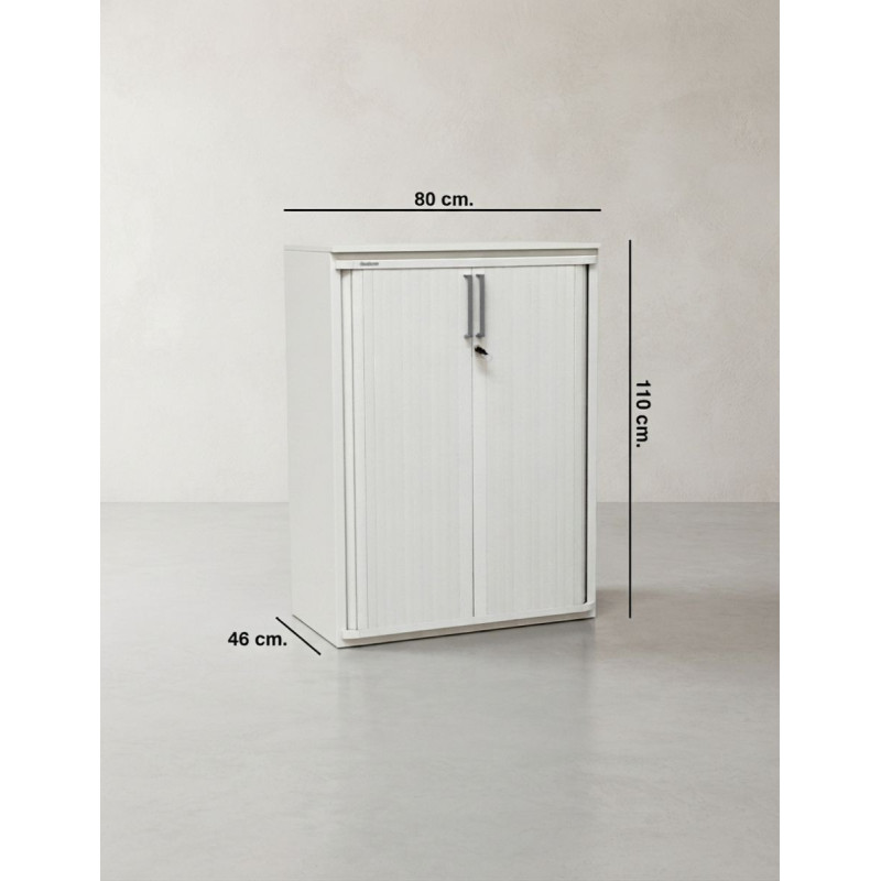 Armario Blanco Oficina 110x80 cm. de Steelcase - Montiel