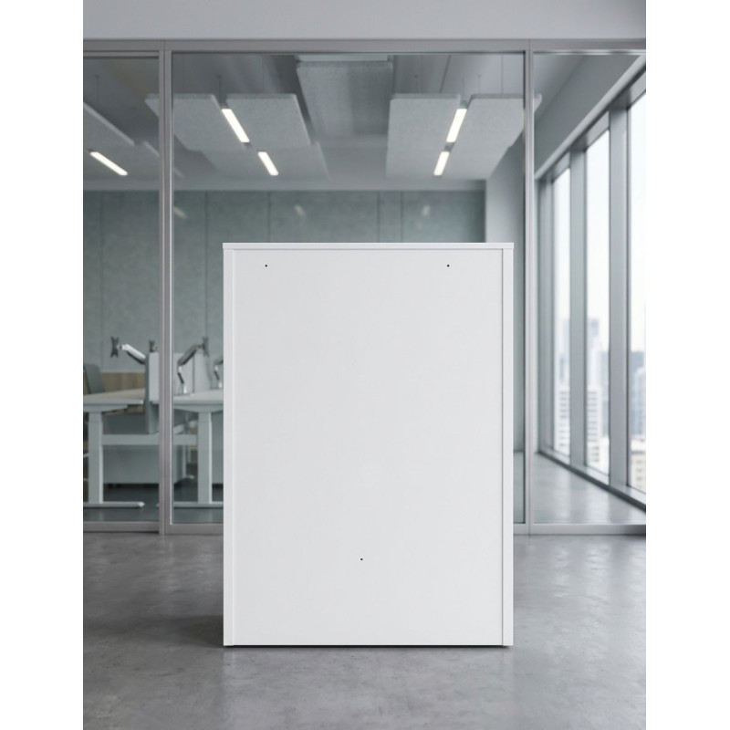 Armario Blanco Oficina 110x80 cm. de Steelcase - Montiel