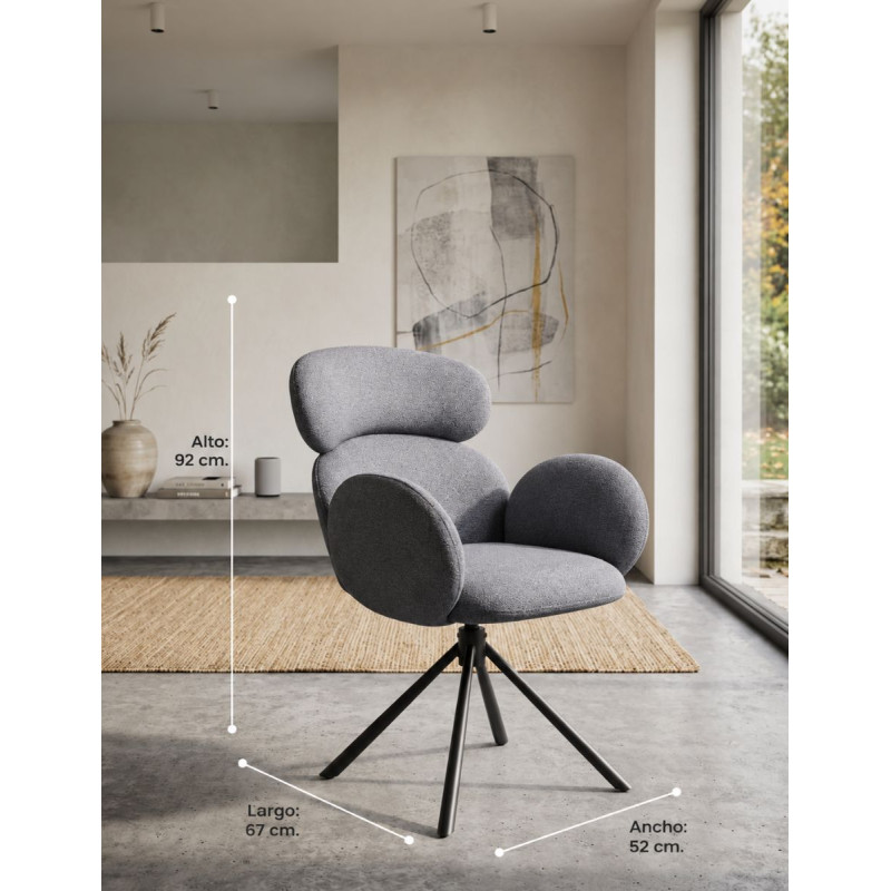 Pack de 2 Sillas de Recepción Love Giratorias - Montiel