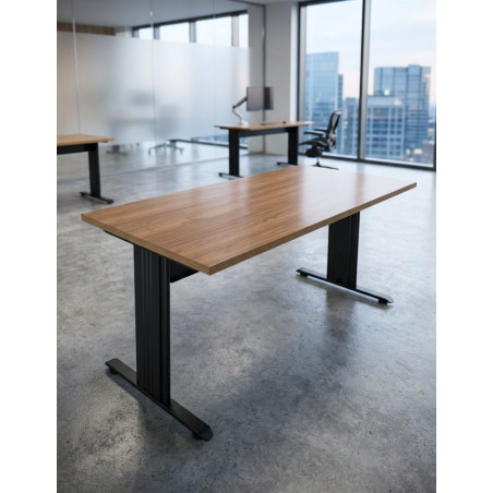 Mesa Oficina Recta 160x80 cm. Nogal MM1906 de Montiel