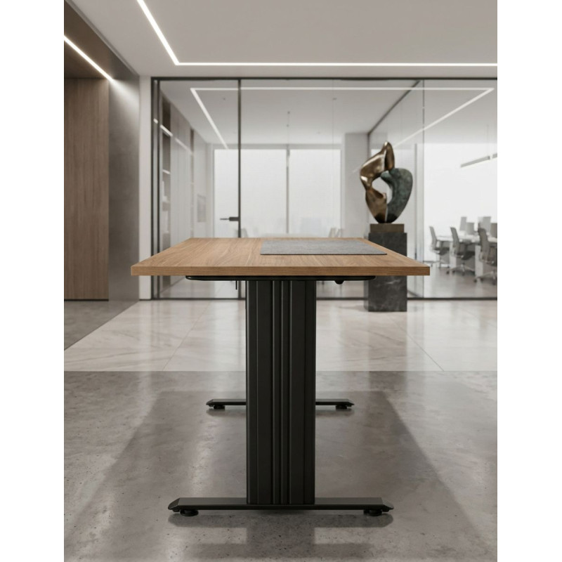 Mesa Oficina Recta 160x80 cm. Nogal MM1906 de Montiel
