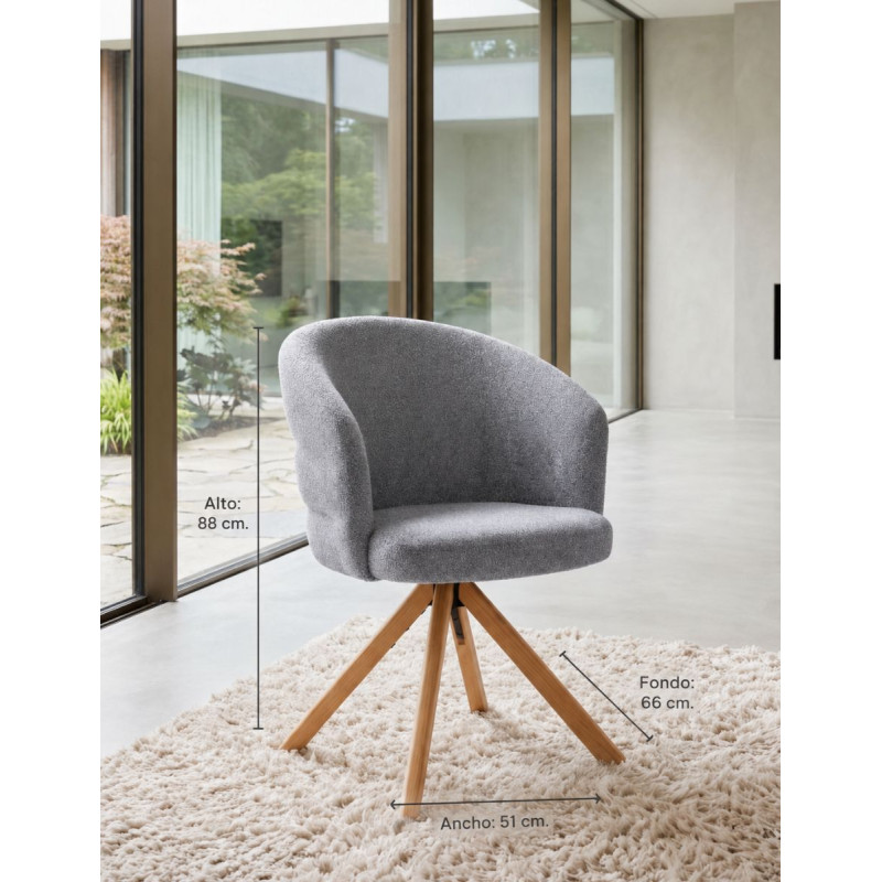 Silla Confidente Montreux Giratoria 360º - Montiel