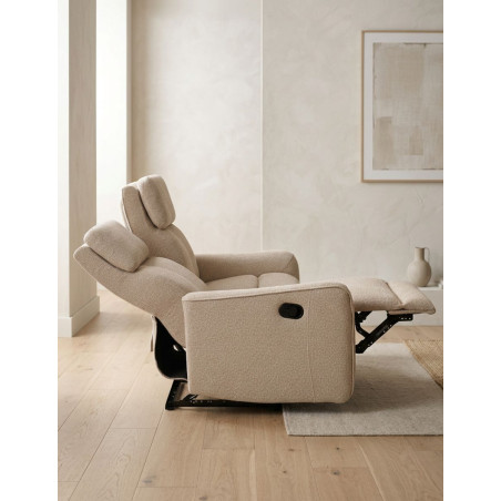 Sofá Biplaza Reclinable Relax con Manetas de Acción - Montiel