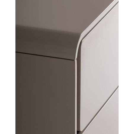 Mesita de Noche Theys 2 Cajones Beige - Montiel