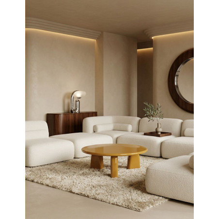 Mesa de Centro Provenza Baja en Madera Mostaza - Montiel