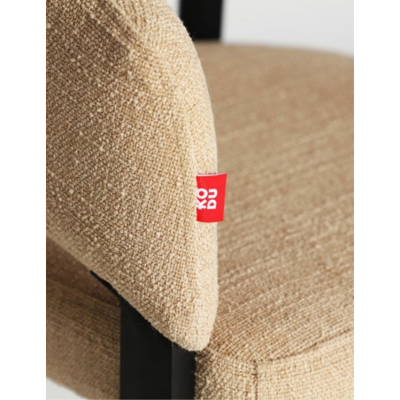 Pack de 2 Sillas Comedor Bruges Beige y Negra - Montiel