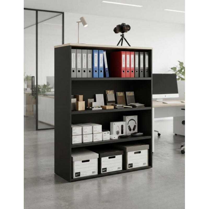 Estantería Oficina Madera 152x120 cm Cubo de Forma 5