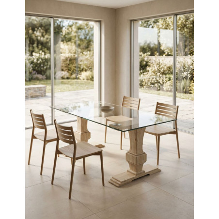 Mesa Versalles Fija de Comedor 160x90 cm. - Montiel
