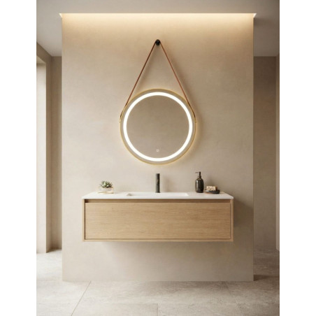 Espejo Belt Colgante Ø60 cm. Iluminación LED - Montiel