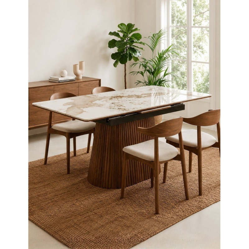 Mesa Extensible Angelina de Comedor 160-200x90 cm. - Montiel
