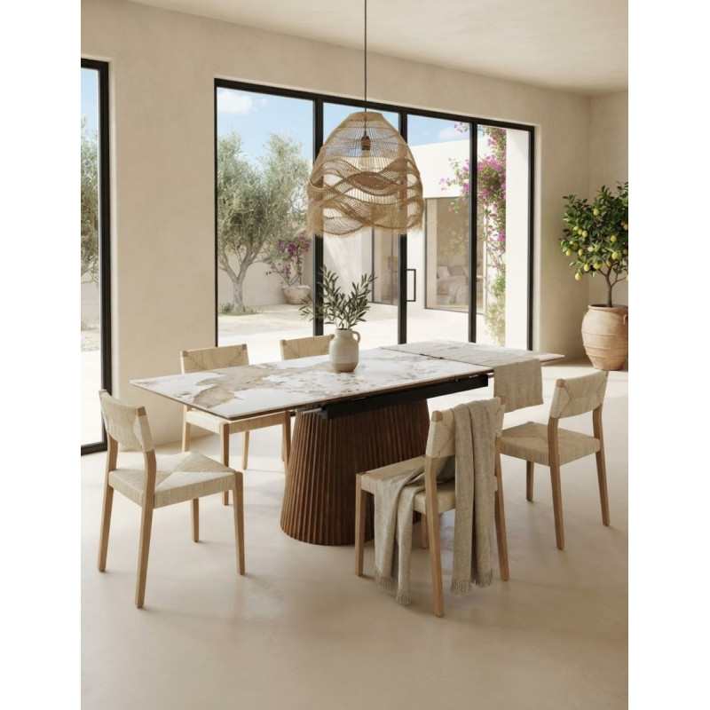 Mesa Extensible Angelina de Comedor 160-200x90 cm. - Montiel