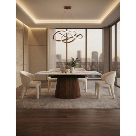 Mesa Extensible Angelina de Comedor 160-200x90 cm. - Montiel