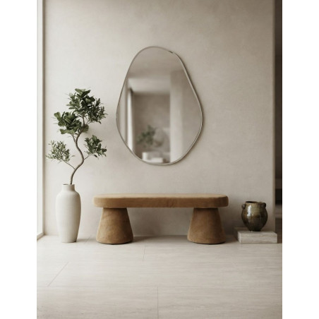 Banco Asiento Fleix Beige 140x46 cm. - Montiel