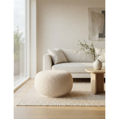 Puff Ligerz para Salón Beige - Montiel