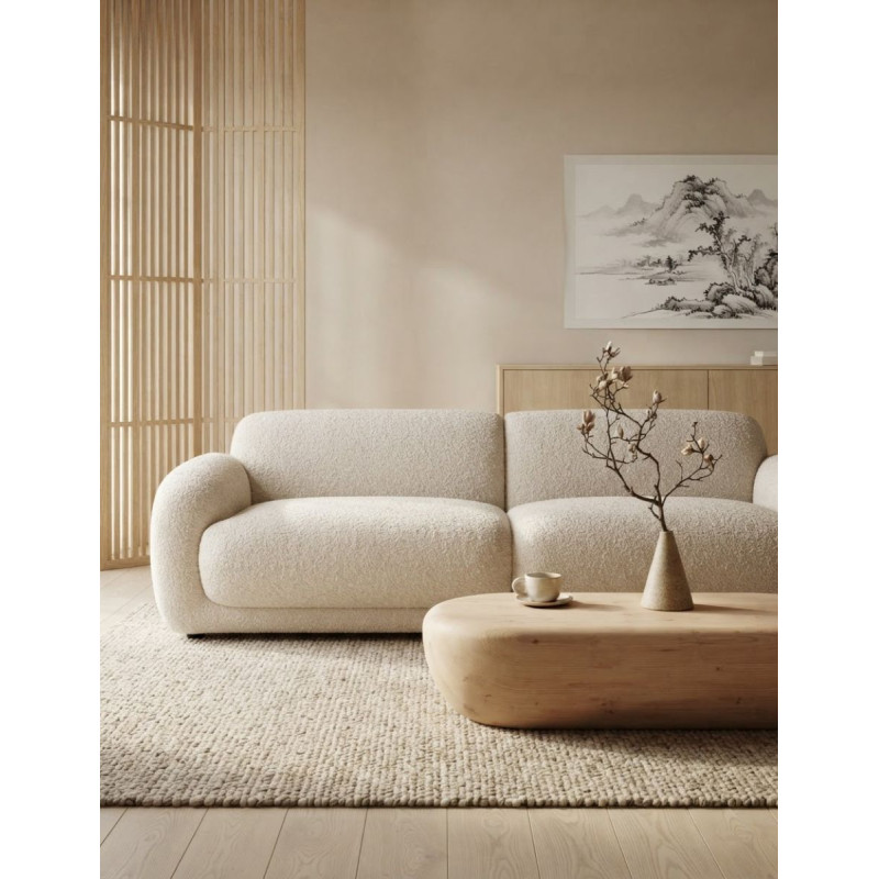 Sofá Beige Ligerz de 3 Plazas para Salón - Montiel