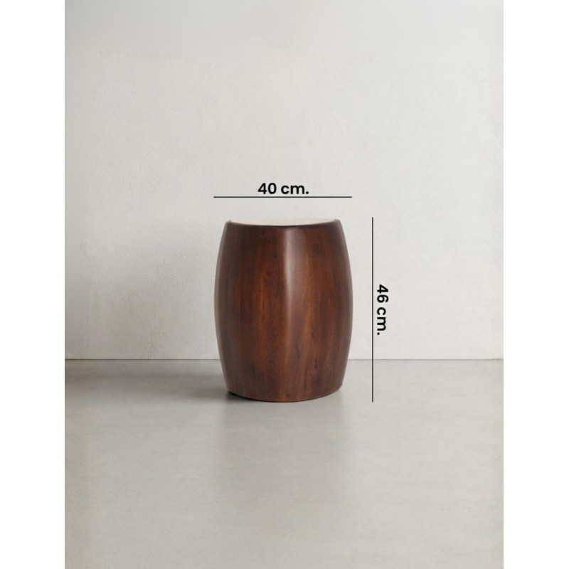 Mesa Braine Auxiliar de Madera 46x40 cm. - Montiel
