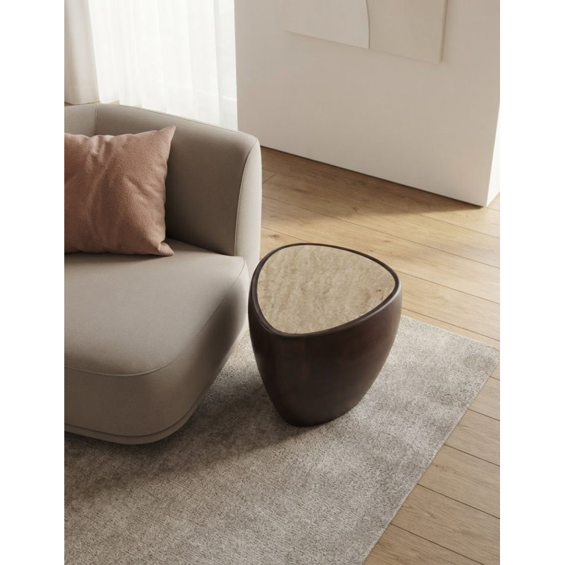 Mesa Braine Auxiliar de Madera 46x40 cm. - Montiel
