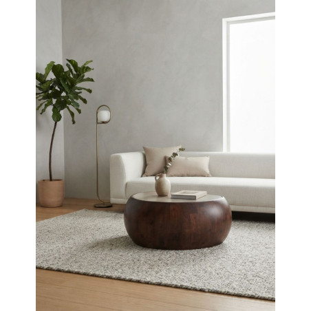 Mesa de Centro Braine de Madera 36x75 cm. - Montiel