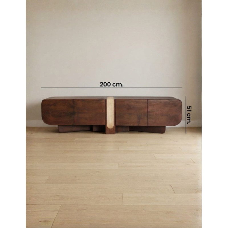 Mueble para TV Braine de Madera 200x40 cm. - Montiel
